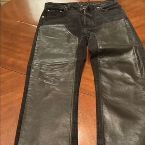 Black Leather Pants